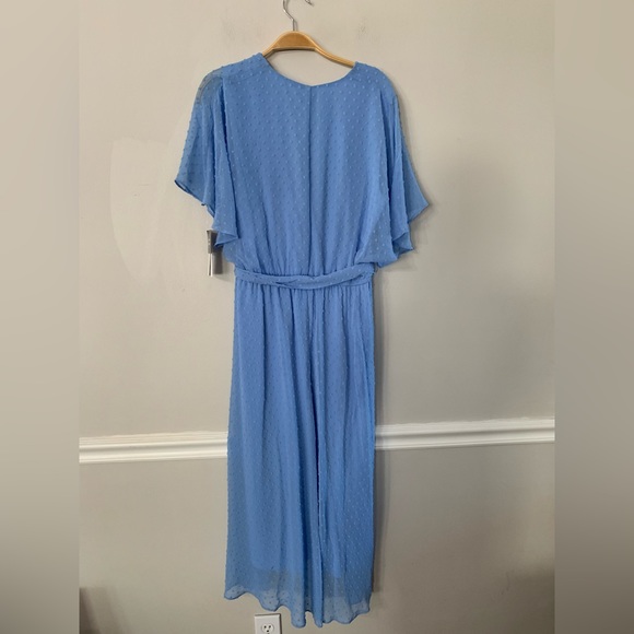 NEW SANDRA DARREN Women's Short Sleeve Surplice Dot Wrap Dress Size:12 - Picture 7 of 7